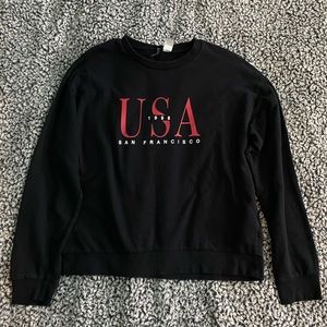 Black USA sweatshirt